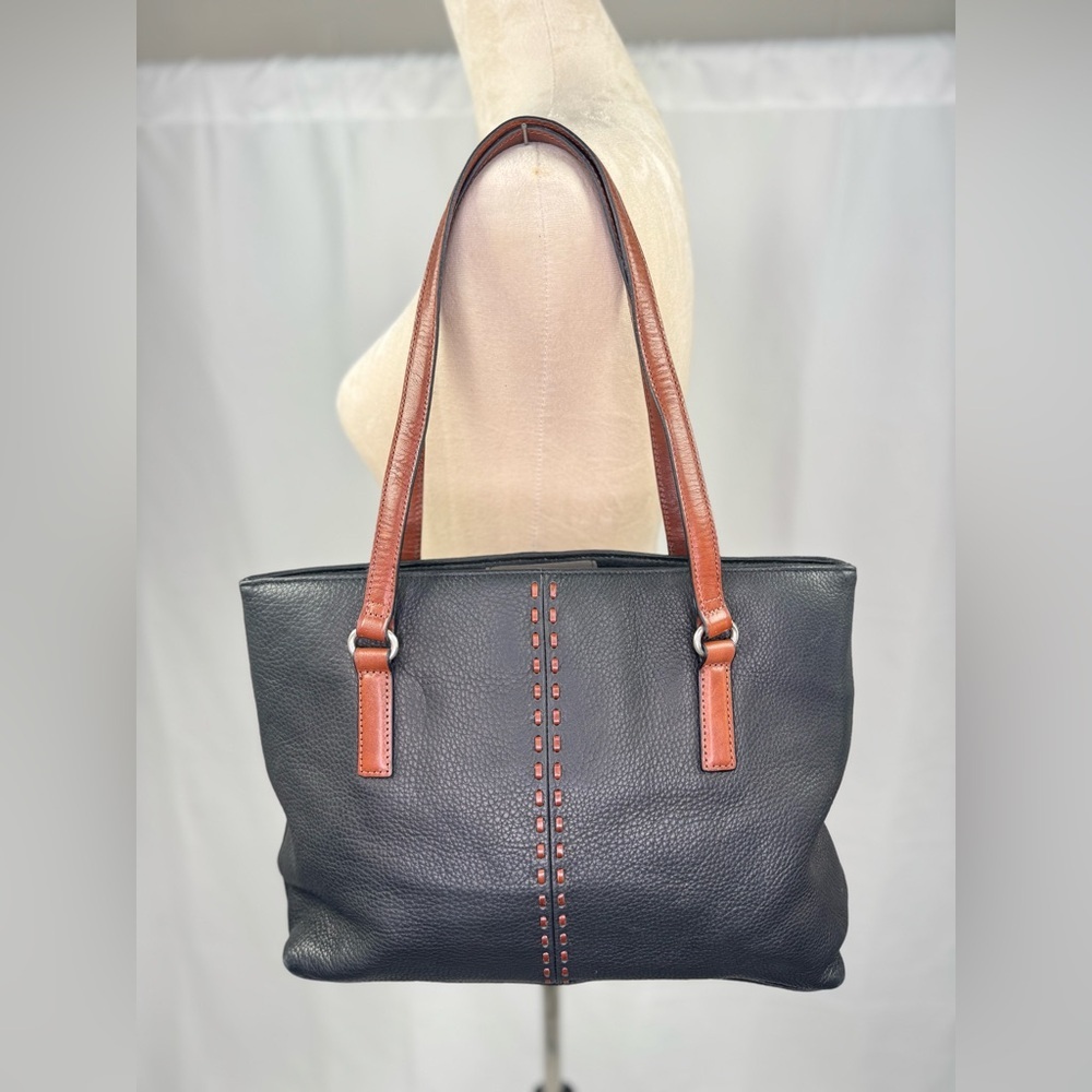 Vintage Fossil Leather Tote